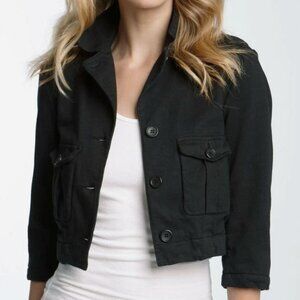James Perse Black Cropped Jacket - size small
